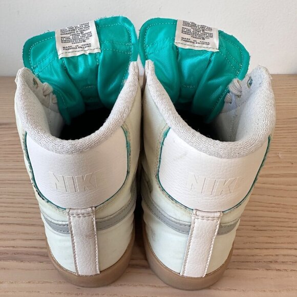 Men's Nike By You Size 6 Blazer Mid '77 Green White Retro Swoosh - Picture 6 of 13